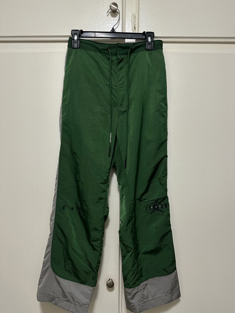 Off white x Jordan Green Track Pants